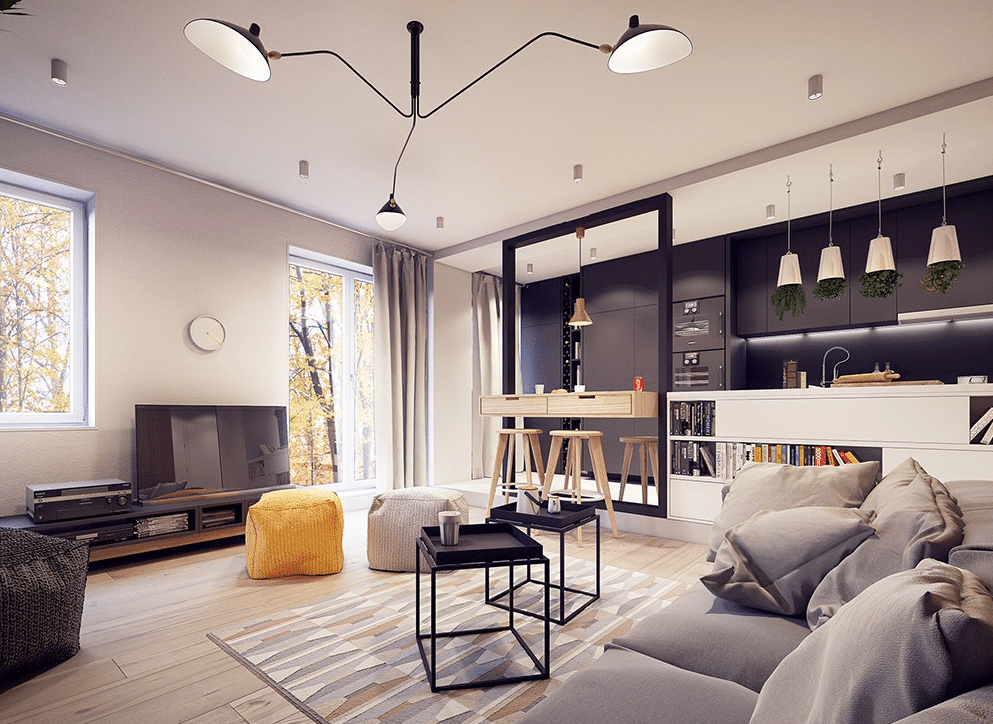 LEMONBE-Un departamento que hace un homenaje a la geometría-01